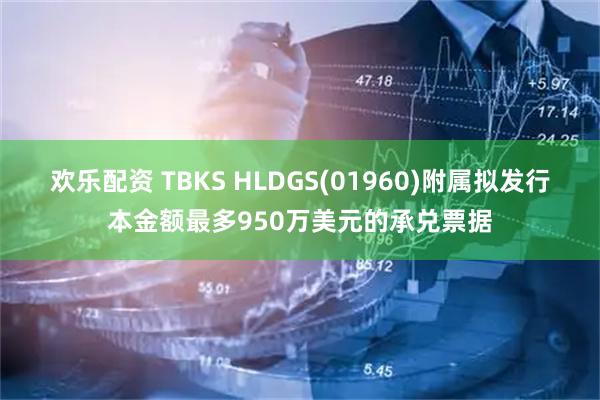 欢乐配资 TBKS HLDGS(01960)附属拟发行本金额最多950万美元的承兑票据