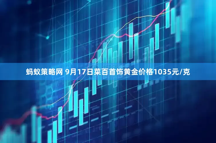 蚂蚁策略网 9月17日菜百首饰黄金价格1035元/克