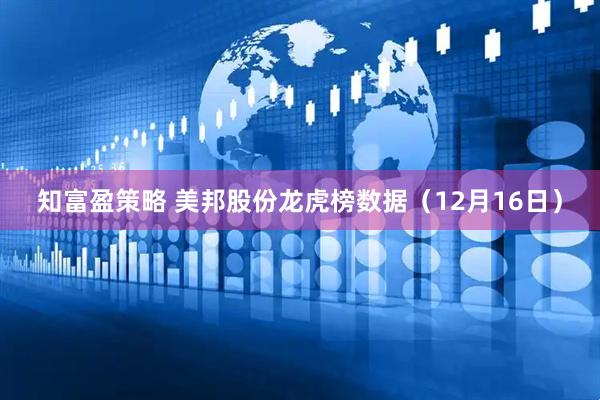 知富盈策略 美邦股份龙虎榜数据（12月16日）